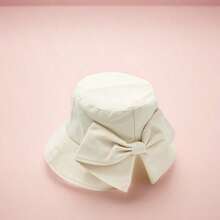 1pc Bow Decor Floppy Sun Hat, Large Brim For Spring/Summer Vacation Outdoor Sun Protection,Beach,Holiday,Travel - Bow-tie Fisherman's Hat - View 7
