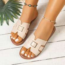 Dép lê đi biển kiểu dáng thường ngày mới năm 2026 - Màu be - Xem 17