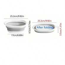 Bañera plegable pequeña para mascotas con orificio de drenaje, cuenca de lavado multiusos para gatos/perros - Multicolor - Ver 5