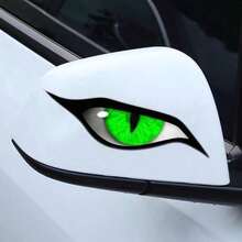 1 Fierce Eagle Eye Car Rearview Mirror Sticker, Waterproof Scratch-Resistant Creative Sticker - Hawkeye Stickers - View 3