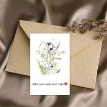 Customized Posters, Graduation Posters, Graduation Invitations, Graduation Cards, Gift Box Cards, Gift Cards, Paper Box Cards, Birthday Cards, Graduation Season, Invitations, Commemorative Cards - Floral Greeting Card - View 5