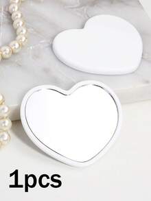 1个/5个/10个/20个/50个装心形便携镜，学生便携式化妆镜，旅行钱包口袋镜，心形化妆镜，价格实惠，圣诞礼物，化妆品，化妆工具，便宜好物，礼物，女士礼物，圣诞礼物，赠品，旅行，旅行必备 - 彩色 - 查看 23