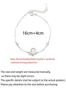 1 Bracelet papillon avec perle pour femmes avec un design de niche, mode haut de gamme, tempérament exquis, accessoire polyvalent et simple. Cadeau de la Saint-Valentin pour la petite amie - Argent - Voir 6