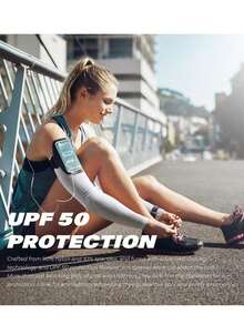 4-Pack Unisex Cooling Arm Sleeves, Sports Compression Sleeves, Suitable For Various Holidays Such As Thanksgiving, Mother's Day, Valentine's Day, And Everyday Gift Giving - A - 查看 9