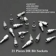 Bộ dụng cụ sửa chữa ô tô 46 chi tiết kèm cờ lê bánh cóc 1/4 inch - Thép crom vanadi, bộ dụng cụ bảo dưỡng xe đạp và ô tô thủ công. - đen - Xem 3