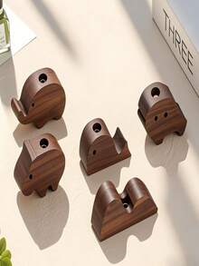 3件套木质大象精油香薰机 - 便携式室内/车载香氛，持久留香，天然木质设计，适用于家居和车辆装饰，车载香氛，装饰品，工艺精湛 - 擴香木 - 查看 4