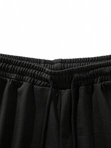 男士 Old Money 夏季沙滩短裤 - 黑色 - 查看 9