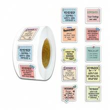500pcs Motivational Sticker Roll, 10 Different Patterns, Fun Reward Stickers, Positive Affirmation Sticker Pack, Suitable For Teenagers, Adults, Students, Teachers, Employees, Applicable To Phones, Books, Envelopes, Laptops (Reminder Use) Scrapbook Supplies Scrapbooking - 500 Stickers/roll - View 7