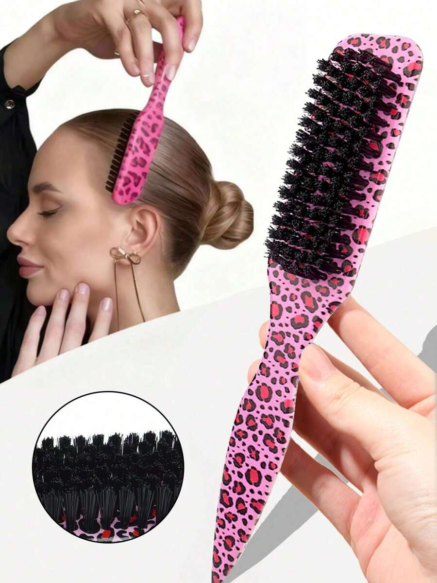 1pc Unisex Retro Fluffy Hair Comb, Beard Comb, Smooth Ponytail & Bun Shaper, Detangling For Frizzy Hair, Wide Teeth Backcombing & Sectioning Styling Comb