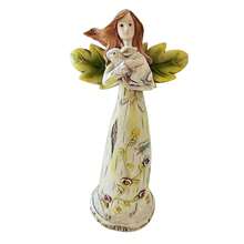 Healing Angel Hugging Rabbit Statue Garden Sculpture Courtyard Decoration Creative Fairy Resin Figurines For Yard Lawn - Multicolor - View 6