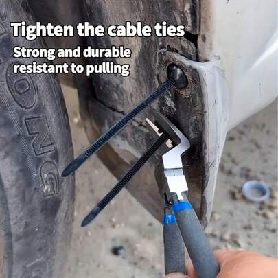 200 piezas de bridas de nailon autobloqueantes duraderas con hebilla de plástico negro, sujetadores de alta resistencia resistentes a los rayos UV para organización automotriz, del hogar y al aire libre