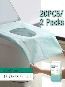 10 Stück/20 Stück Einweg-Toilettendeckel, 10 Stück pro Packung, einzeln verpackt, Papiermaterial, tragbare hygienische wasserdichte Toilettenauflage, größere Abdeckfläche, geeignet für Hotels, öffentliche Orte, Reisen, Freizeitclubs und Heimgebrauch, Badezimmerdekoration, Frühlingsdekoration - Verschiedenfarbig - Übersicht 12