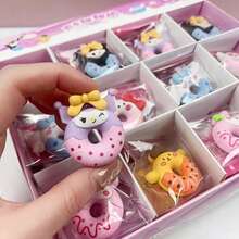 Bộ 5/10/20/48 cục tẩy hình bánh donut - Đồ dùng văn phòng phẩm hoạt hình dễ thương, quà tặng nhỏ hoàn hảo và phần thưởng cho học sinh. - Nhiều màu - Xem 1
