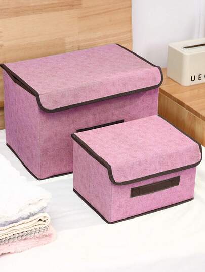 1pc Foldable Storage Box, Portable Large Capacity Clothes Storage Bin With Handle, Folding Snack Basket For Women And Girls, Makeup, Toys, Skincare Products, Multifunctional Storage Basket, Ideal For Space Saving And Wardrobe Organization, Home Decor For Living Room, Bedroom, Bathroom, Closet - Autumn, Holiday, Room Decor