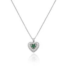 Bộ 3 mặt dây chuyền hình trái tim rỗng đính đá Zirconia tinh tế. - Nhiều màu - Xem 9