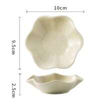 1pc Japanese Retro Ceramic Glaze Dipping Sauce Dish, Hot Pot Dip Plate, Appetizer Plate, Restaurant Soy Sauce Vinegar Condiment Dish, Decorative Plate, Best Gift For Birthday, New Year, Valentine's Day Table Decor - Multicolor - View 16
