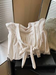 Túi xách đeo vai cá tính, đơn giản, thoải mái và đa năng, kiểu dáng xếp ly tinh tế, mang phong cách retro tươi mới và ngọt ngào, phù hợp cho việc đi lại hàng ngày, mua sắm, v.v. - Nhiều màu - Xem 9