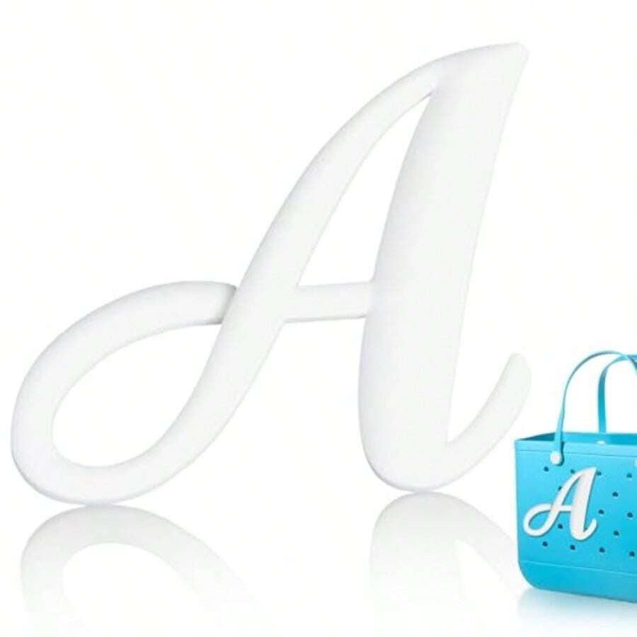 Oudizz Letter Charms For Alphabet Lettering Accessories Compatible With Bogg Original All Models Insert Decorative Letter For Handbag Beach Tote Bag Accessories - A - Xem 1