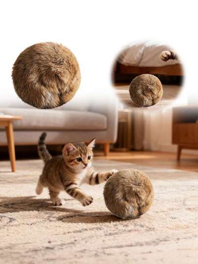 1 Quả bóng lông thỏ cho mèo - Phù hợp với mọi giống và kích cỡ - Lông thỏ mềm mại kết hợp với quả bóng kích thước vừa phải. Trò chơi tương tác không cần pin. Phù hợp cho mèo con và mèo trưởng thành. Có thể sử dụng ngoài trời.