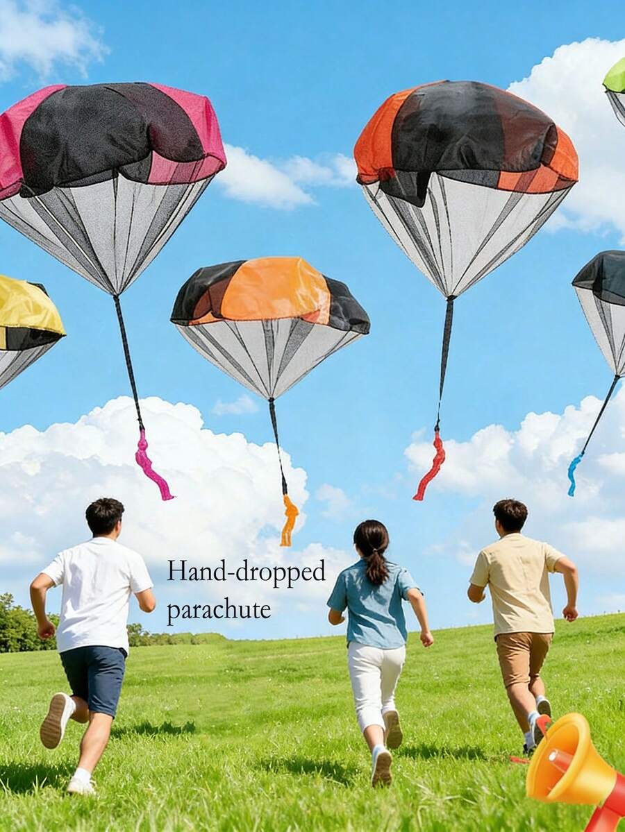 Hand Throw Parachute, Airborne Parachute With Soldier, Outdoor Sports - Multicolor - View 1
