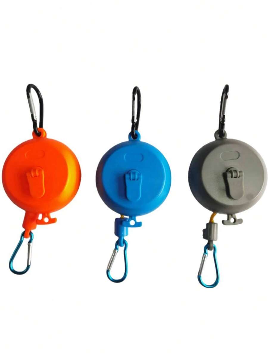 1pc Multifunctional Portable Travel Clothesline, Outdoor Camping Drying Rack Hanging Tool - Multicolor - View 1