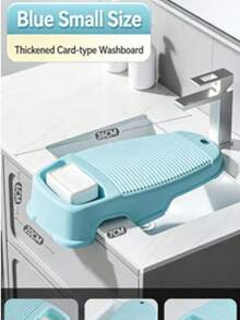 1 cái bàn giặt mini màu xanh/hồng dùng để giặt đồ lót, tất, quần áo, bàn chà quần áo chống trượt, chậu giặt gia dụng bằng nhựa - Nhiều màu - Xem 2