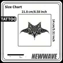Pegatinas de tatuaje de hierbas de ocultismo oscuro, tatuaje temporal para el cuello, resistente al agua, duradero, unisex, regalo para fiesta de Halloween, Y2K - Halloween - Ver 8