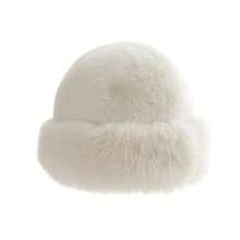 1/2 chiếc mũ công chúa giả lông thú dành cho nữ, mũ xô dày vành rộng, mũ mùa đông thanh lịch và thời trang. - Nhiều màu - Xem 13