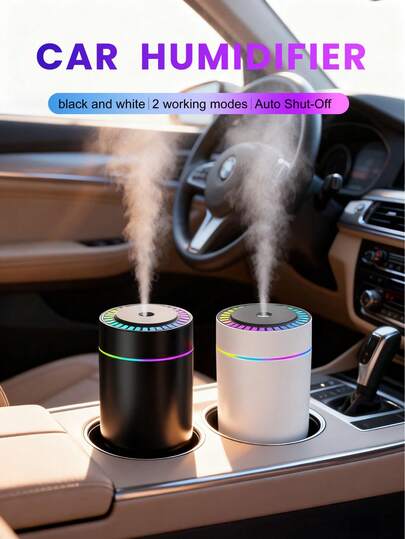 180ml Auto Luftbefeuchter, mit romantischer Nachtbeleuchtung, dichter Nebel leiser Betrieb, automatische Zeitschaltuhr, 5 Arten von Aromatherapie-Ölen zur Auswahl, Lufterfrischer, Auto-Innenraum-Dekoration, geeignet als Autozubehör für Frauen, Valentinstag, Muttertag, Geburtstage, Kindertag, Vatertag, Abschlussfeiern, Hochzeiten, Einweihungsgeschenke, Heimdekoration