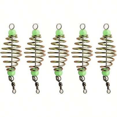 5pcs Magic Carp Groundbait Feeder - Efficient Carp Fishing Tackle, Convenient For Baiting And Feeding