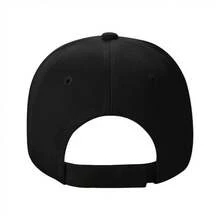 Four Winns Men's Adjustable Flat-Top Cap - Breathable Mesh Back, Comfortable For All Seasons, With Logo, Casual Sports Design, Suitable For Golf And Fishing - 黑色 - 查看 5