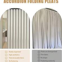 Magnetic Folding Accordion Curtain, Room Divider Curtain Suitable For Bedroom, Living Room - 1PC - View 3