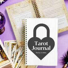 A5 Spiral Bound Tarot Journal - 106 Pages With Card Spread Lists, Moon Phase Tracker, Mystical Insights And Spiritual Growth Notes - A5 - View 5