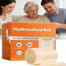1 Roll Hydrocolloid Dressing, Scar Cover Patch, For Wound Care, Large Size Hydrocolloid Patch With Self-Adhesive, Super Absorbent, Flexible & Waterproof, DIY Size, Essential For First Aid Kit - View 1