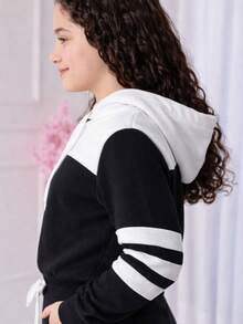 "Fun And Comfortable Girls' Sweatshirt" (4 To 14 Years Old) - White - View 4