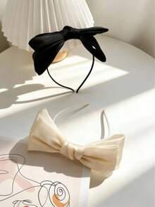 Băng đô trang trí nơ dễ thương, Băng đô cài tóc, Băng đô vòng cài tóc, Phụ kiện tóc, Phụ kiện đội đầu - Màu Đỏ Sâu - Xem 19