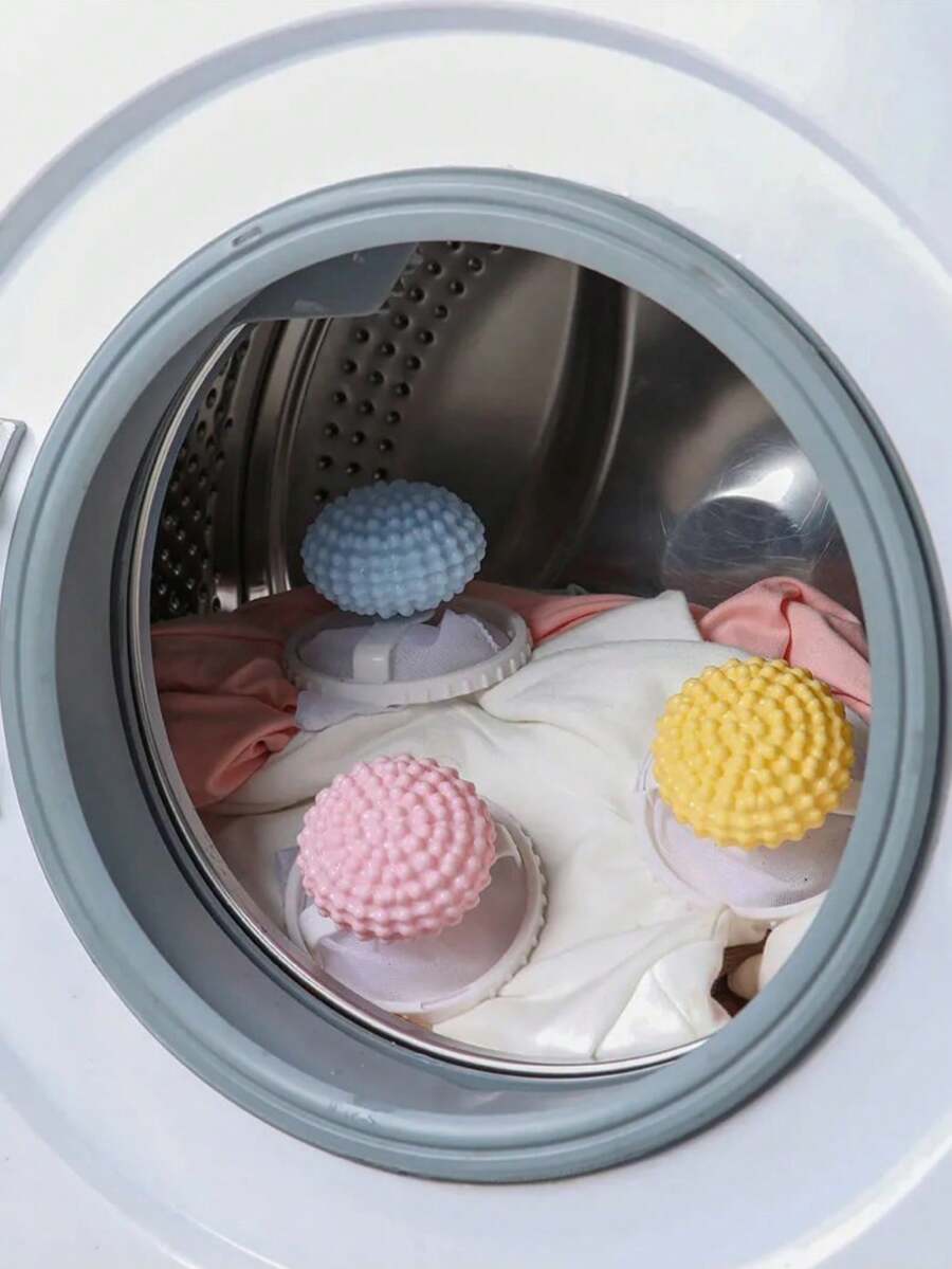 1/3Pcs Reusable Pet Hair Remover Balls For Washing Machine|3-In-1 Lint Trap, Fur Catcher & Anti-Pilling Filter – Laundry Cleaner Tools For Cat Dog Hair, Wool & Fabric Lint – Washer , Septic-Friendly & Durable Filter Bags (Effective Deep Clean Cycle Accessory) - Multicolor - View 1