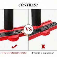 1pc Adjustable Contour Gauge With Lock, Precise Asymmetrical Shape Copying Tool For Woodworking, Durable ABS Contour Gauge For Corner, Floor And Tile Installation, With Inch/Metric Scale - Contour Ruler - View 7