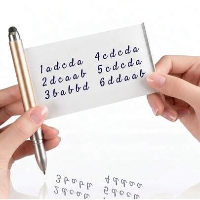 12/8/6/3/1支装应急考试笔 | 黑色墨水，内藏迷你小抄 | 隐形作弊笔，书写流畅，金色笔身，抽拉式设计 | 立即购买！学习用品，返校季，考试季（可能存在轻微色差）