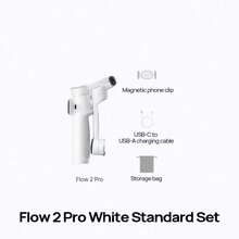 Insta360 The Flow 2 Pro Handheld Stabilizer Features A Built-In Selfie Stick And Tripod, Is Easy To Use, Portable And Foldable, And Uses Three-Axis Stabilization Technology To Eliminate Camera Shake. It Also Boasts Long Battery Life (Brand New, Activated Only). - Multicolor - View 7