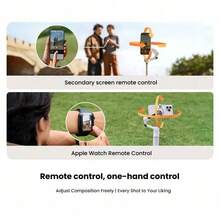 Insta360 Handheld Stabilizer With Built-In Selfie Stick & Tripod, Easy To Use, Portable And Foldable, Three-Axis Stabilization Technology Eliminates Image Shake, Long Battery Life (Brand New, Activated Only). - Multicolor - View 4