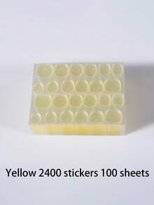 4800pcs/200sheets White Jelly Gel Nail Stickers, Pink Breathable Nail Art DIY Stickers, Strong Adhesive Jelly Gel Nail Strips, Suitable For Nail Pressing, Jelly Double-Sided Nail Gel, Adhesive Sheets, Nail Stickers, DIY Nail Stickers - Army Green - View 14