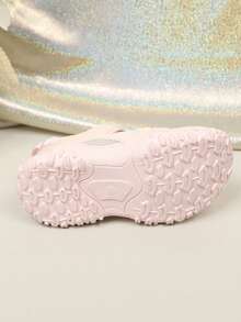 Giày thể thao Mary Jane lưới màu hồng họa tiết hoa cho bé gái, giày thể thao đế dày có khóa dán cho trẻ em, giày công chúa thoáng khí mùa hè cho bé gái. - Hồng - Xem 7