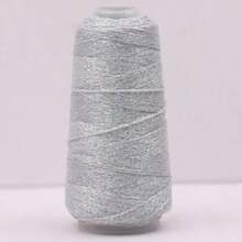 Crochet Knitting Yarn, Gold & Silver Hollow Tube Yarn, Handmade Craft Yarn Suitable For Doll, Accessories, Bags And Other DIY Projects - Multi-color 50g - View 22