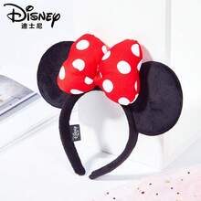 Disney 迪士尼米老鼠耳朵发箍，配红色波点蝴蝶结 - 经典毛绒米老鼠耳朵，适合参加化装舞会、迪士尼乐园游玩、角色扮演和日常佩戴 - 彩色 - 查看 8