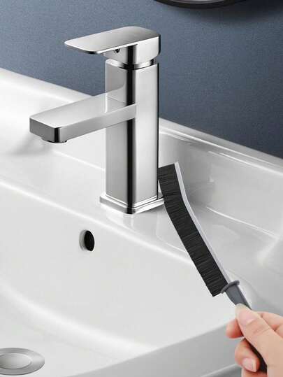 Juego de cepillos de limpieza multiusos para el baño - Cepillo para juntas de azulejos, cepillo para lavabo, cepillo para grifos, cepillo para bañera, cepillo para ventanas, adecuado para cocina, baño, juntas de azulejos y áreas de difícil acceso, accesorios de baño, herramientas de baño