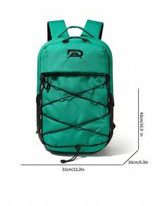 Men's Outdoor Hiking Backpack, Large Capacity Travel Bag With Laptop Compartment - Green - View 2