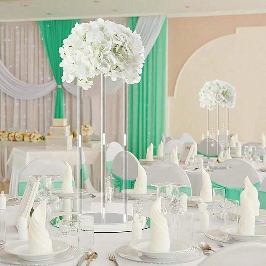1 chiếc giá đỡ hình vòm bằng acrylic trong suốt, thích hợp dùng làm giá đỡ chậu hoa trong nhà/ngoài trời, trang trí đám cưới, khách sạn, tiệc sinh nhật.