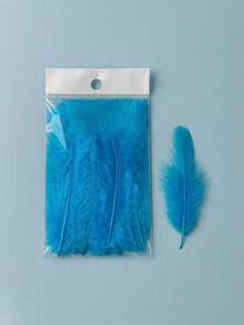 Blue Chicken Feather. - Blue - View 4
