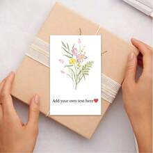 Customized Posters, Graduation Posters, Graduation Invitations, Graduation Cards, Gift Box Cards, Gift Cards, Paper Box Cards, Birthday Cards, Graduation Season, Invitations, Commemorative Cards - Floral Greeting Card - View 8